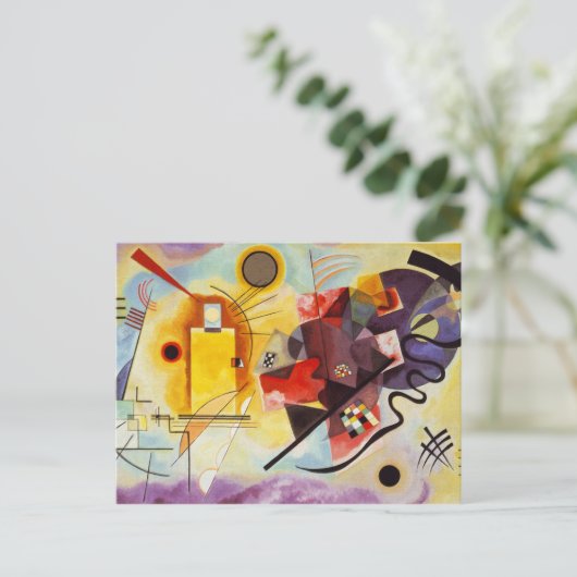 Carte Postale Art abstrait expressionniste de Kandinsky (Debout devant)