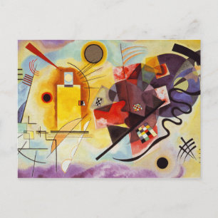 Carte Postale Art abstrait expressionniste de Kandinsky