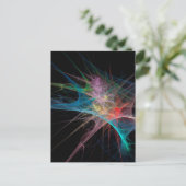 Carte Postale Art Abstrait Glace Arc-en-ciel (Debout devant)
