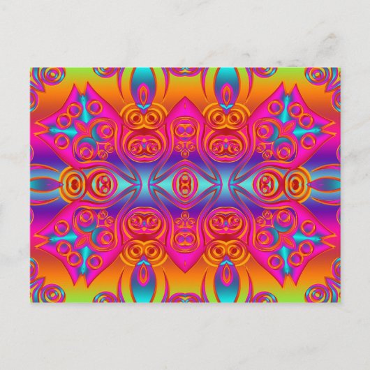 Carte Postale ART Abstrait - Kaleidoscope 9 (Devant)