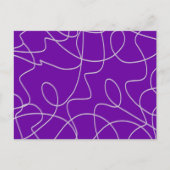 Carte Postale Art Abstrait moderne en violet (Devant)
