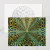 Carte Postale ART Abstrait - motif Kaleidoscope 05 (Devant / Derrière)