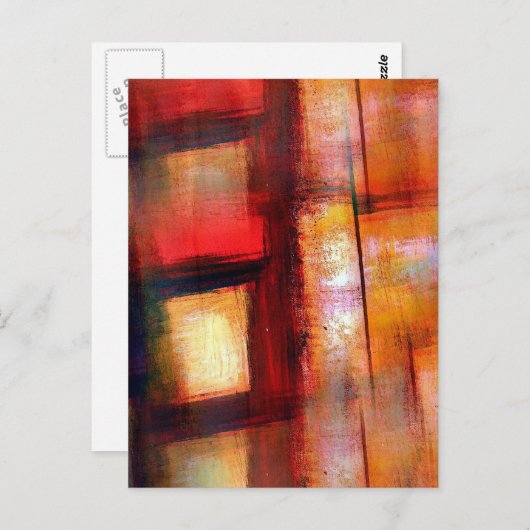 Carte Postale Art Abstrait original (Devant / Derrière)