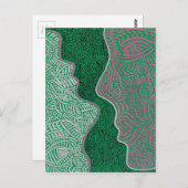 Carte Postale Art abstrait original (Devant / Derrière)