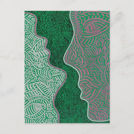 Carte Postale Art abstrait original (Devant)