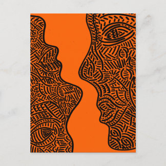 Carte Postale Art abstrait original