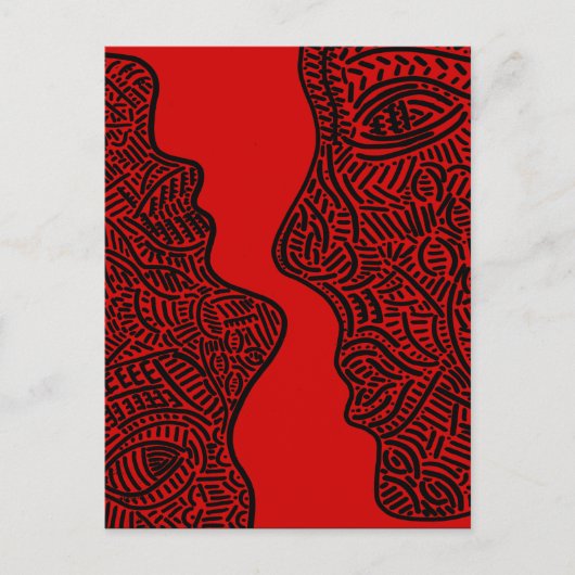 Carte Postale Art abstrait original (Devant)