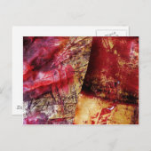 Carte Postale Art Abstrait original - Peinture Abstraite (Devant / Derrière)