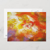 Carte Postale Art Abstrait - Peinture Abstraite originale Impres (Devant / Derrière)