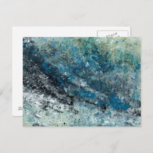 Carte Postale Art Abstrait - Sans poids (Devant / Derrière)