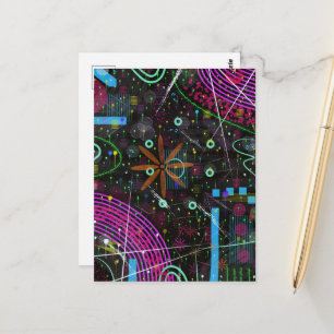 Carte Postale Art abstrait : Satellite