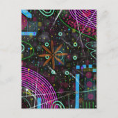 Carte Postale Art abstrait : Satellite (Devant)