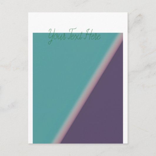 Carte Postale Art Abstrait Turquoise violet (Devant)