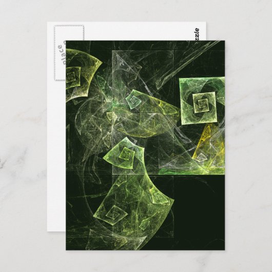 Carte postale Art Abstrait Twisted Balance (Devant / Derrière)