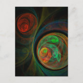 Carte postale Art Abstrait Vert Renaissance (Devant)