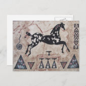 Carte Postale Art amérindien (Devant / Derrière)