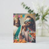 Carte Postale Art amusant généré par l'IA Joyeux Anniversaire Jé (Debout devant)