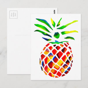 Carte Postale Art ananas funky