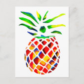 Carte Postale Art ananas funky (Devant)