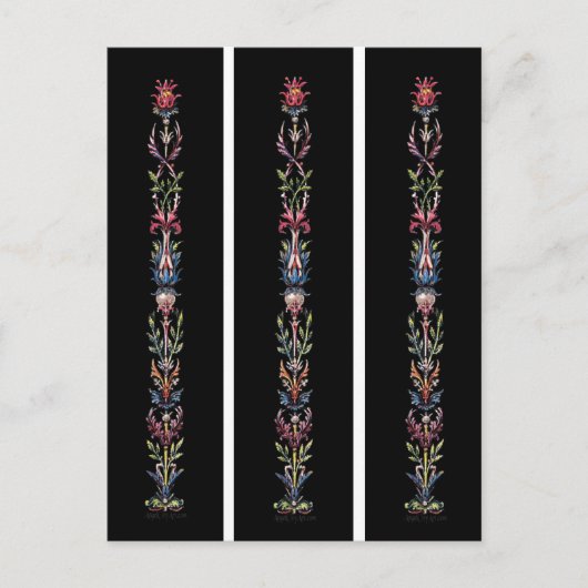 Carte Postale Art antique sur les Signets noirs (Devant)