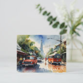 Carte Postale art aquarelle Bangkok (Debout devant)