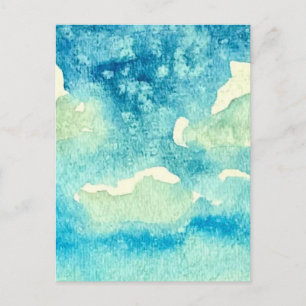 Carte Postale Art Aquarelle Nuages