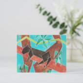 Carte Postale Art aquarelle Panther (Debout devant)