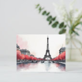 Carte Postale art aquarelle Paris (Debout devant)