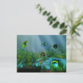 Carte Postale Art Aquraium de réservoir de poisson (Debout devant)