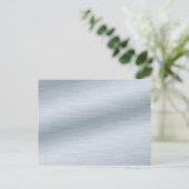 Carte Postale Art Arrière - plan d'apparence argenté brossé (Debout devant)