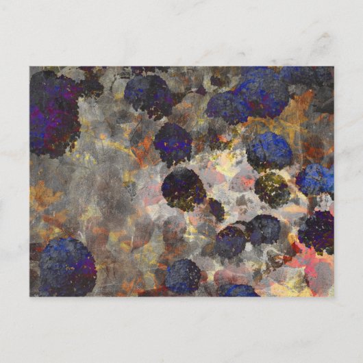 Carte Postale Art arrière - plan numérique de fleurs / motif de (Devant)