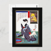 Carte postale Art asiatique Vintage (Devant / Derrière)