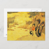 Carte postale Art asiatique Vintage (Devant / Derrière)