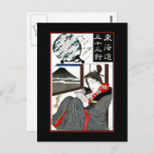 Carte postale Art asiatique Vintage (Devant / Derrière)