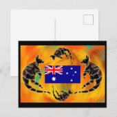 CARTE POSTALE ART AUSTRALIEN (Devant / Derrière)