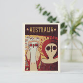 Carte Postale Art australien aborigène en Australie (Debout devant)