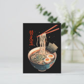 Carte Postale Art authentique Ramen Bowl (Debout devant)