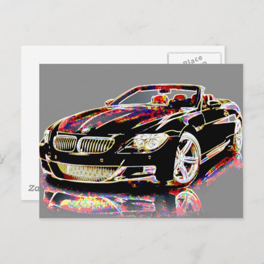 Carte Postale Art automobile (Devant / Derrière)