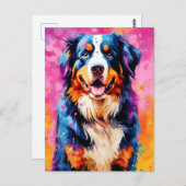 Carte Postale Art berger australien coloré (Devant / Derrière)