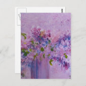 Carte Postale Art "Bouquet floral" (Devant / Derrière)