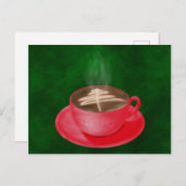 Carte Postale Art Cappuccino de Noël (Devant / Derrière)