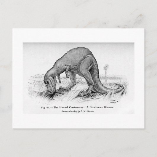 Carte postale art Ceratosaurus (Devant)