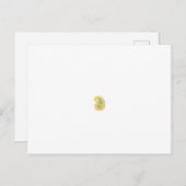 Carte Postale art, cercle, événement, conception florale, police (Devant / Derrière)