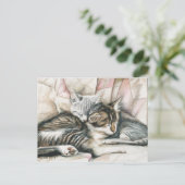 Carte postale Art Chat Chatons (Debout devant)