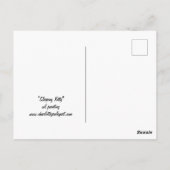 Carte postale Art Chat Kitty Sleeping (Dos)