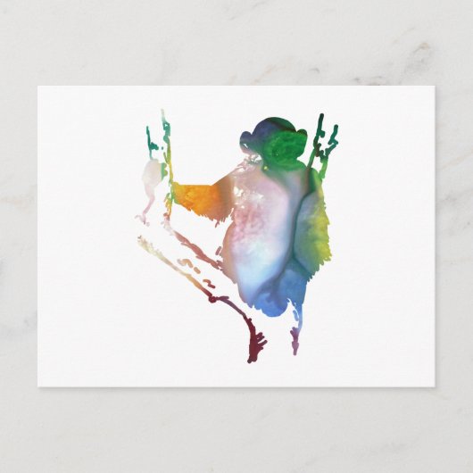 Carte Postale art chimpanzé (Devant)