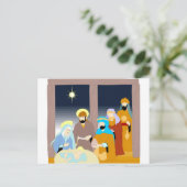 Carte Postale Art chrétien de la crèche (Debout devant)