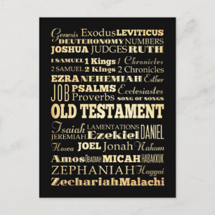 Carte Postale Art chrétien - Livres de l'Ancien Testament.