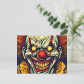 Carte Postale Art clown carnavalesque illustration (Debout devant)