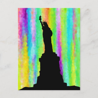 Carte Postale Art. Couleur. La vie. Liberté.